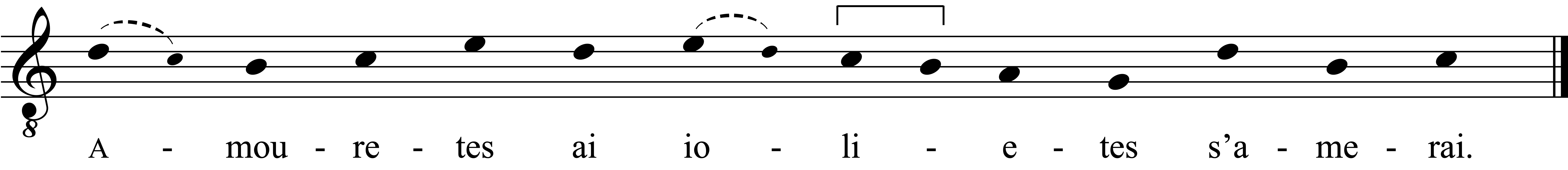 Refrain musical notation